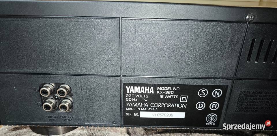 Magnetofon kasetowy Yamaha KX 360 głowica GF 37 Grybów