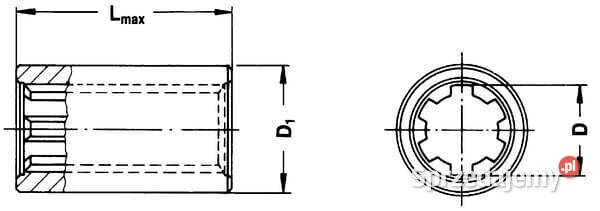 Tuleja profilowa 1 38 Z6 160 mm 226000312 Do maszyn uprawowych Kamionna