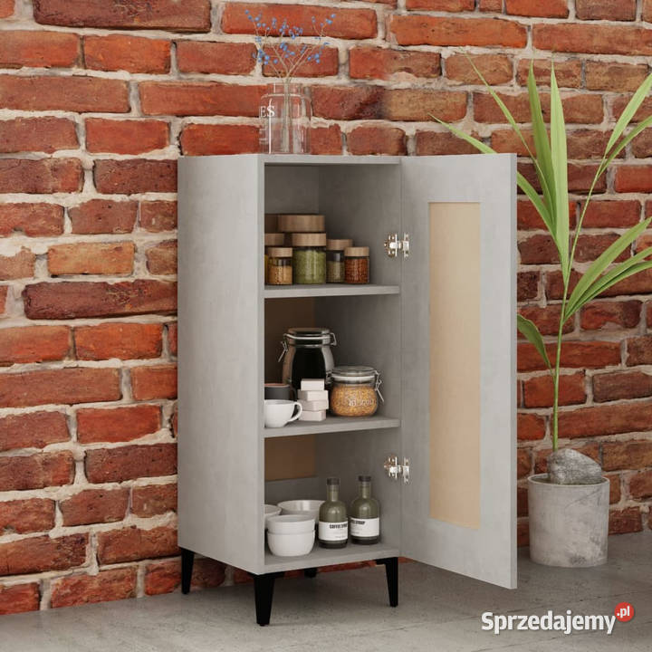Szafka szarość betonu 345x34x90 materiał Warszawa