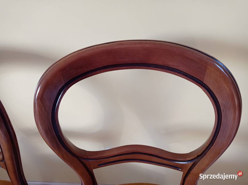 Krzesła drewniane tapicerowane 2 zestaw Białystok sprzedam