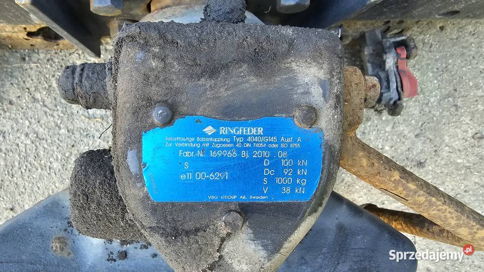 Zaczep automatyczny sprzęg Ringfeder 4040G145 z ciężarowe Pozostałe Bidziny sprzedam