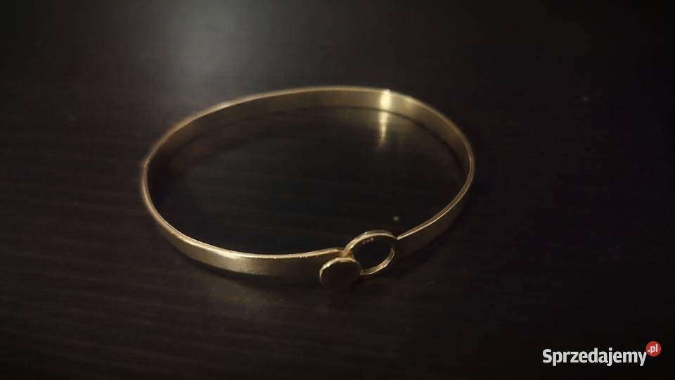 Złota sztywna bransoletka pr585 11g Władysławowo