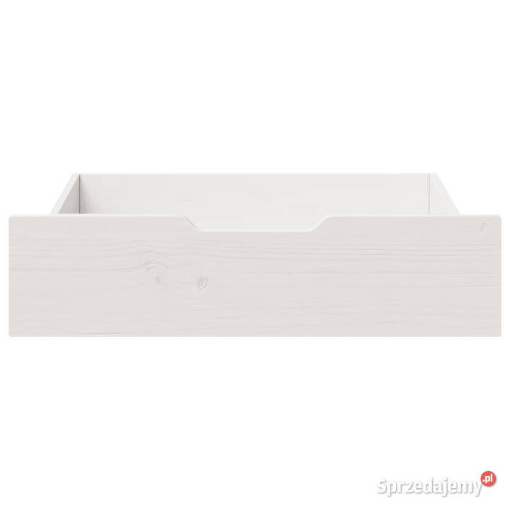 Szuflady pod łóżko 2 białe 75x55x16 drewno Pozostałe Warszawa