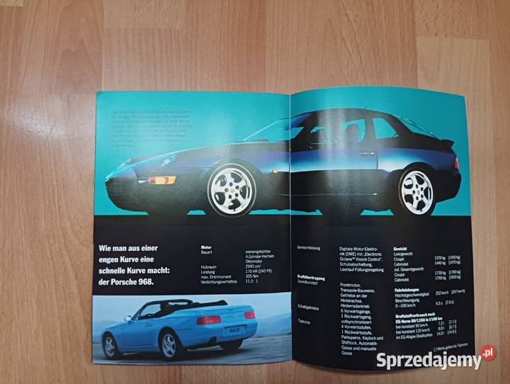 Katalog prospekt Porsche 911928968 Antyki, Sztuka, Kolekcje Bieruń