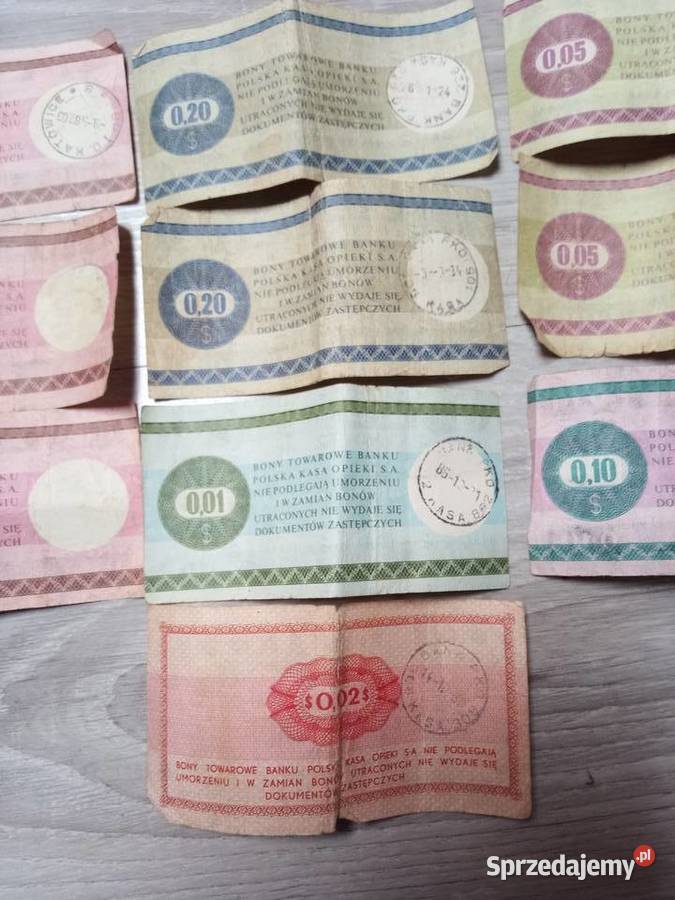 Bony towarowe Pekao z okresu PRLu Świdnica