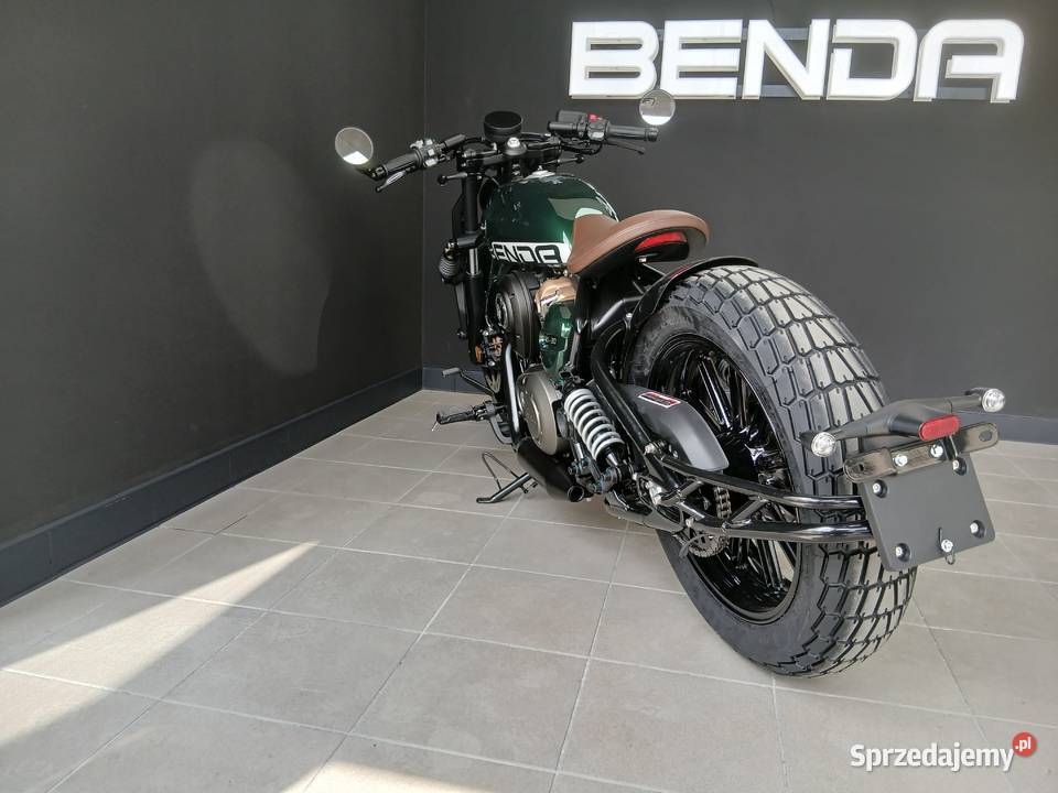Motocykl Benda Napoleon Bob 125 retro green 2026 Benda Motoryzacja