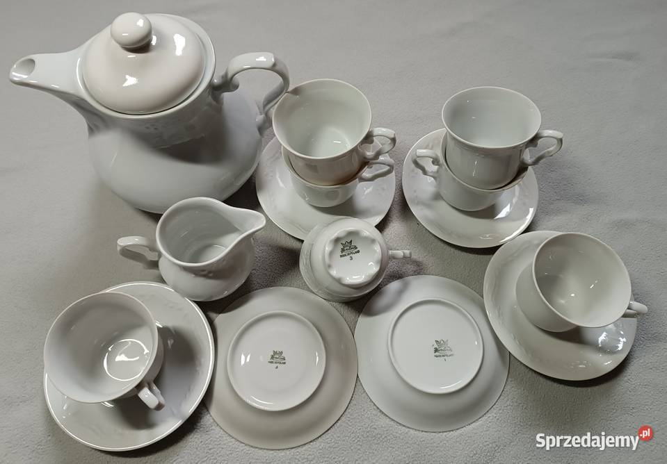 Filiżanki spodeczki dzbanek porcelana Karolina opolskie Opole