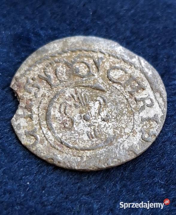 Szeląg miejski Krystyna Ryga 1653 okupacja Antyki, Sztuka, Kolekcje Wejherowo