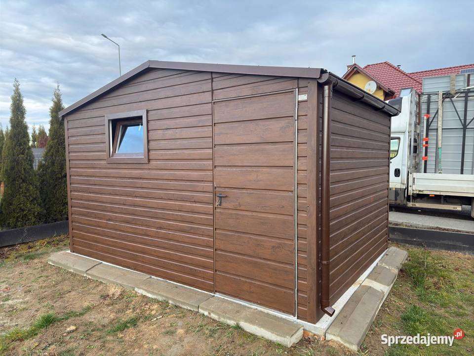 Garaż Blaszany domek ogrodowy 7x4 profil obróbka Sprzedaż
