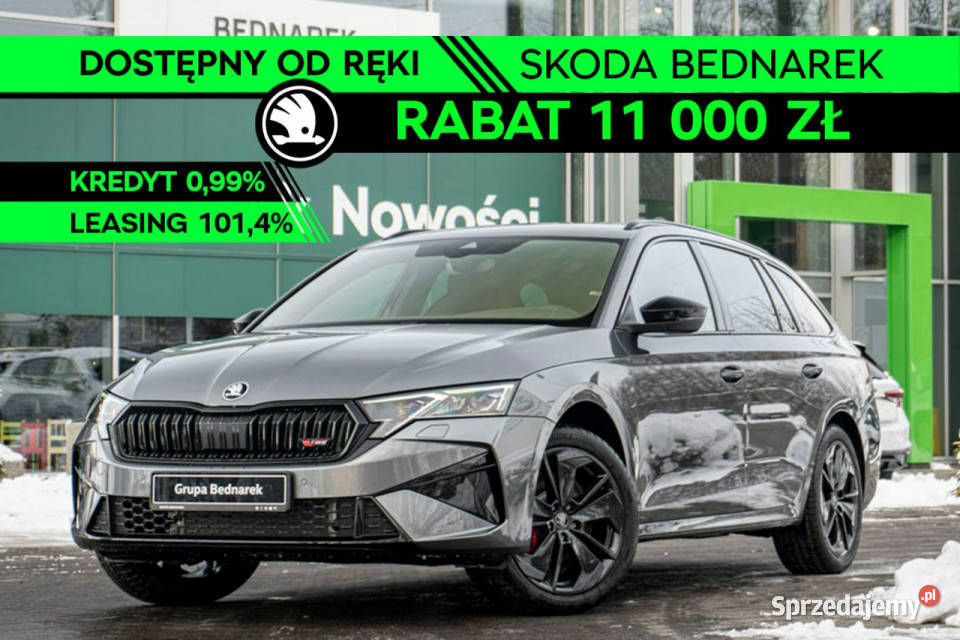 koda Octavia Combi RS 20 TSI 265 DSG Dostępna światła przeciwmgielne Łódź