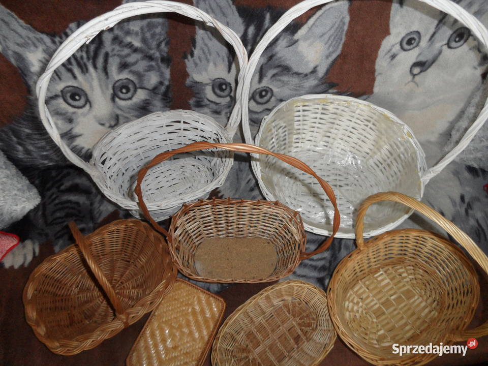 Różne kosze koszyczki Rękodzieło wielkopolskie
