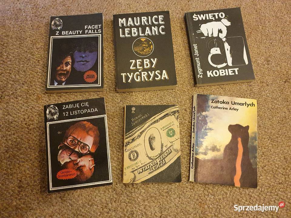 Kryminały z 2 połowy XX wieku 36 sztuk zestaw