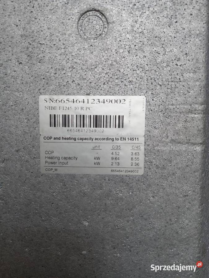 Pompa ciepła głębinowa NIBE F 1245 PC Śrem