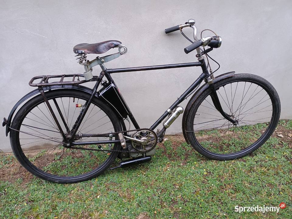 Rower z silnikiem Lohmann diesel zabytkowy antyk Motocykle, skutery, quady Kurzętnik