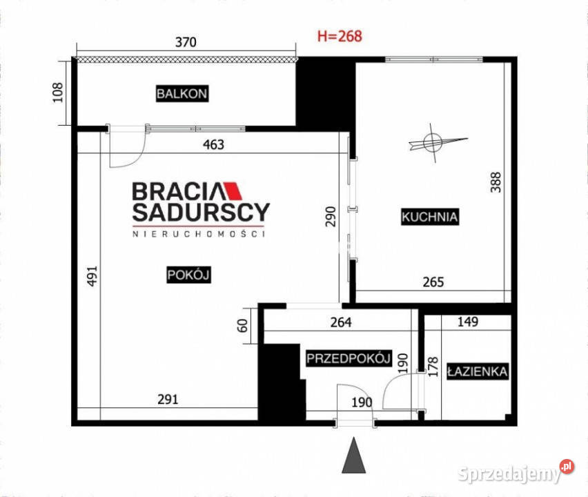 Mieszkanie Kraków 373m2 1 pokój 15495zł/m2