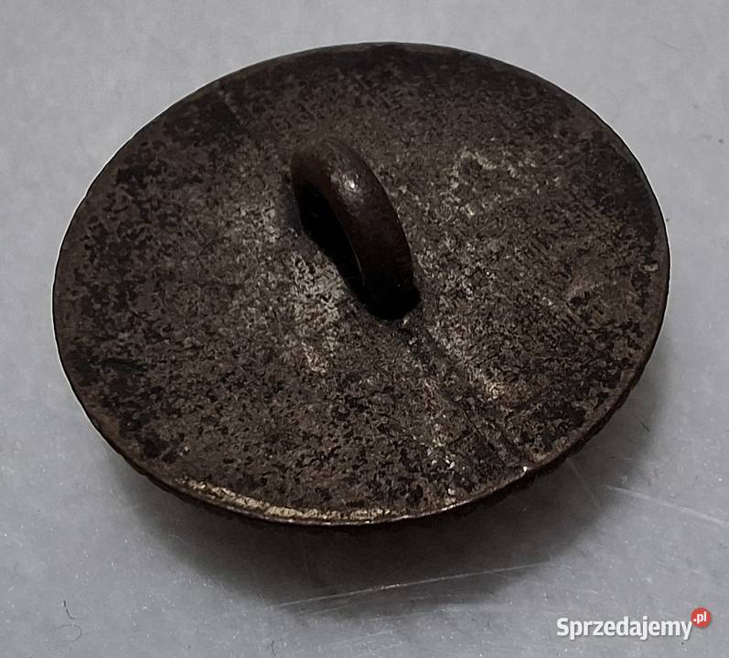 Guzik na stopce Herb liść laurowy korona 20x7mm
