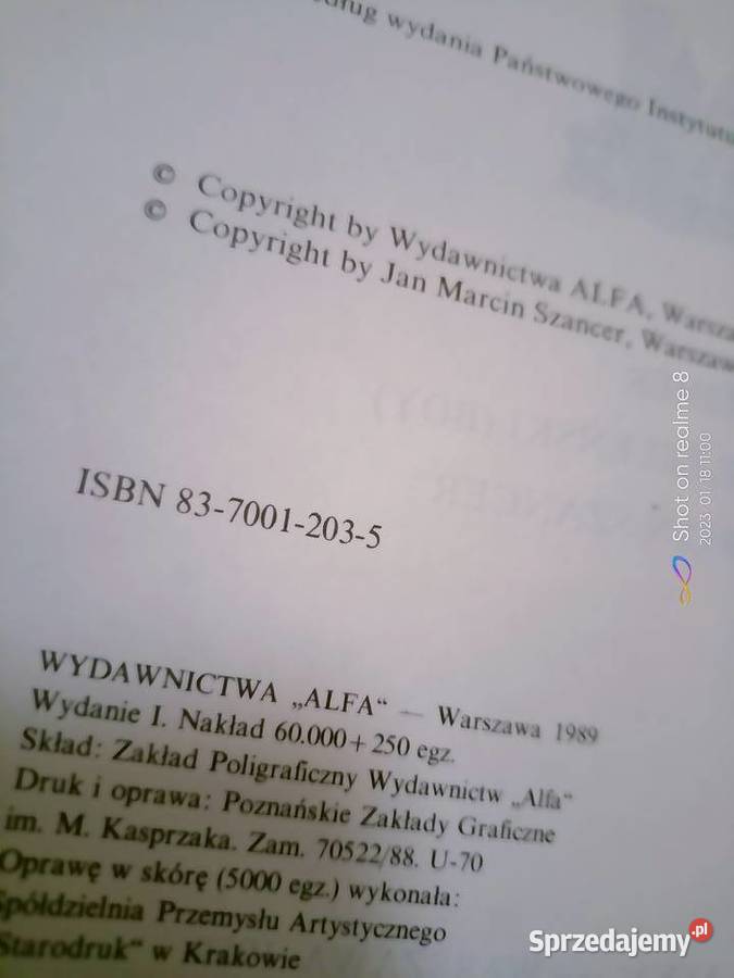 Tristan i izolda ilustracji Szancer unikat Warszawa