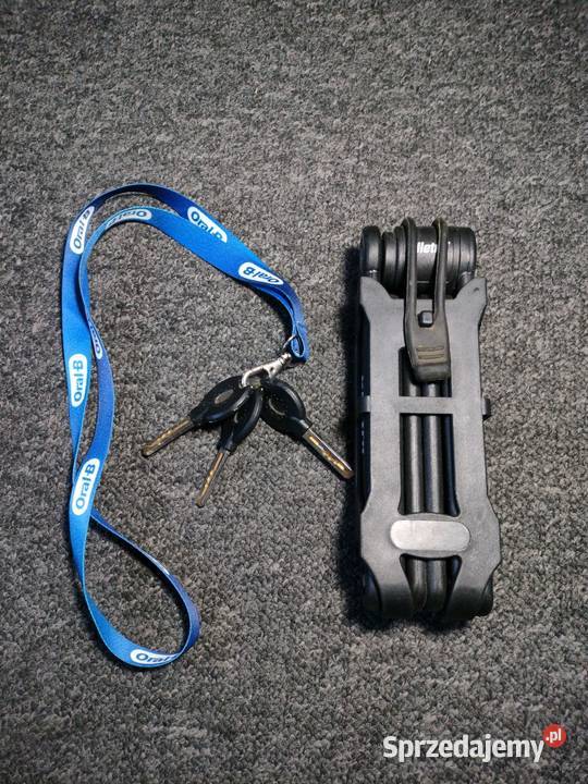 Zapięcie rowerowe metalowe z 3 kluczykami Majdan Sieniawski