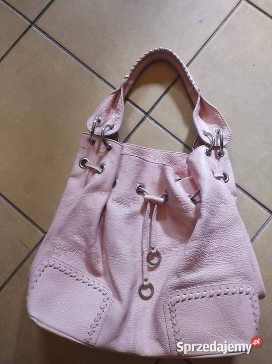 Genuine Leather made in italy duża torba shopper Gliwice
