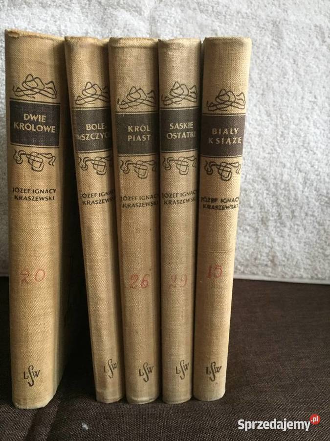 Kraszewski Jozef Ignacy powieści historyczne 5 Warszawa