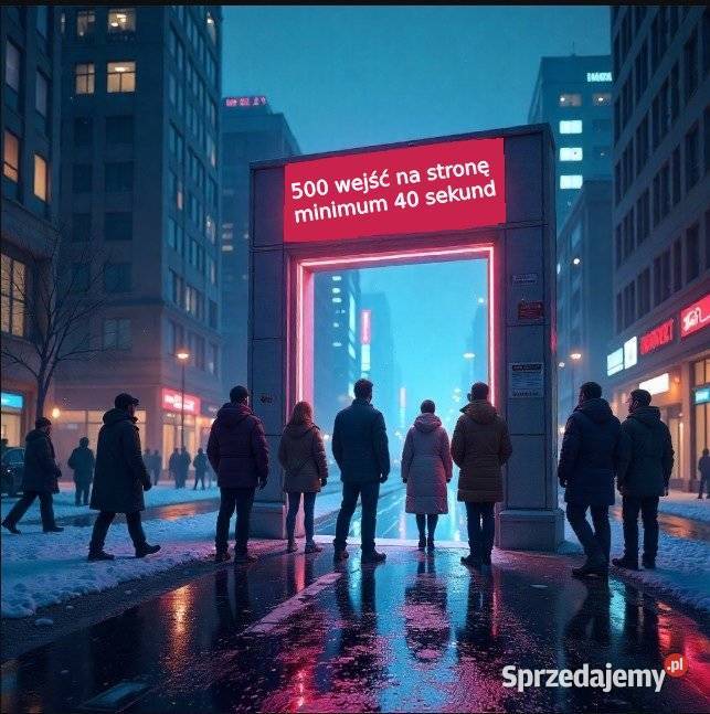 500 unikalnych wejść na Twoją stronę 40 sekund Łódź