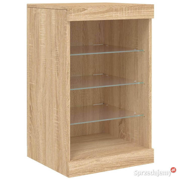 Szafka z oświetleniem LED dąb sonoma 123x37x67 Warszawa