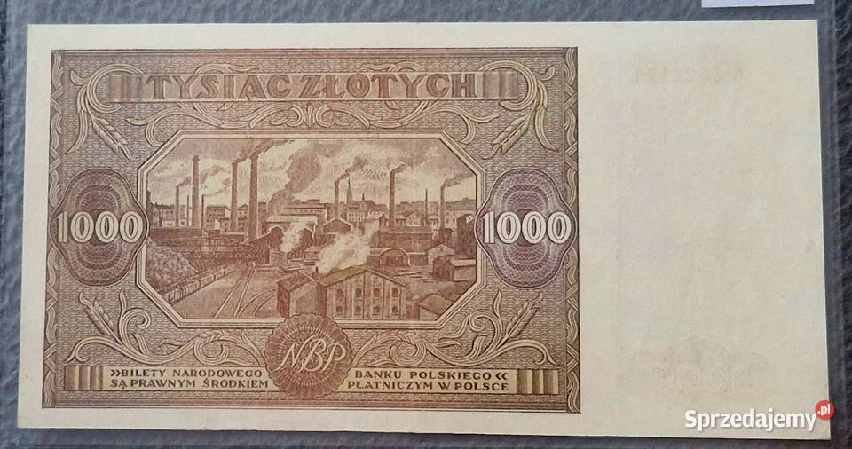 Komplet banknotów 1000 194519461947 Sosnowiec
