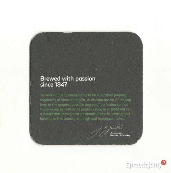 Carlsberg podstawka do piwa 17 śląskie Gliwice