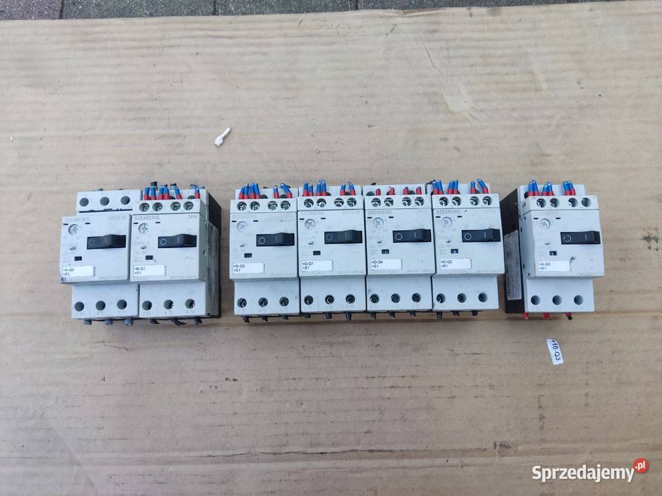 Wyłączniki silnikowe Siemens SIRIUS 3RV1011 Kotlin