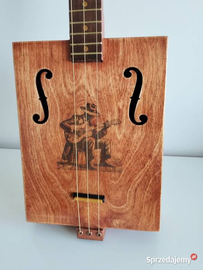 Gitara Cigar Box Guitar elektroakustyczna ruchomy Zielona Góra