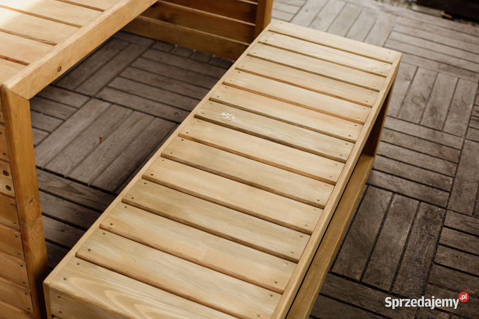 Ławka drewniana ogrodowa ławka na taras Ławy i ławki Kalety