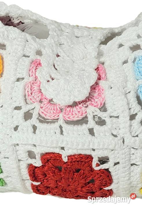 Torebka letnia plażowa ręcznie wykonana małopolskie Krzywaczka