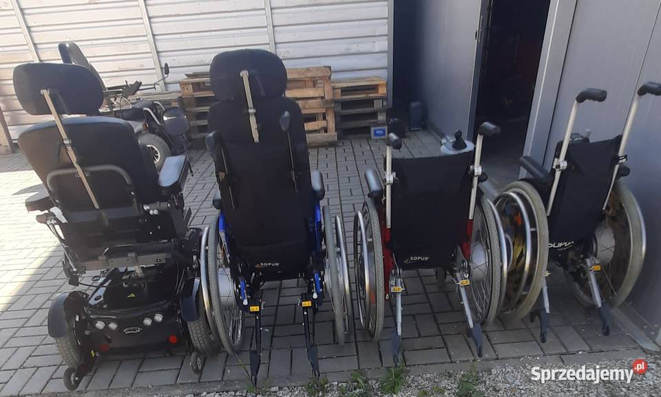 Wózek inwalidzki z napędem dzieci różne rozmiary Syców
