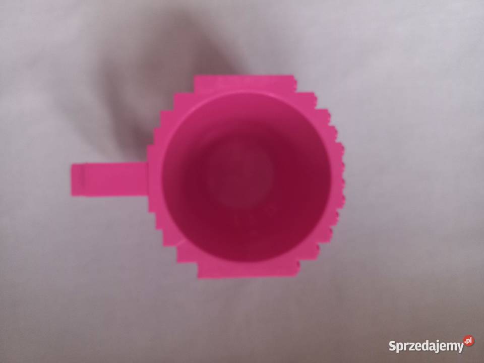 POJEMNIK różowy KUBEK plastik NOWY