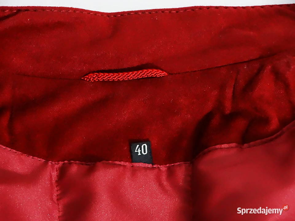 Płaszcz bordowy damski jesienny rozmiar 40 Inny materiał Biłgoraj sprzedam