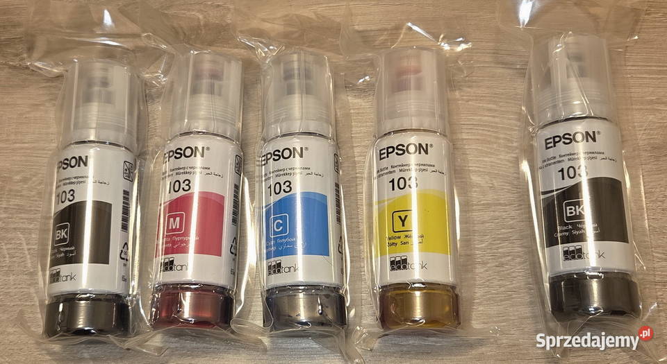 Nowe oryginalne tusze 103 do EPSON komplet 4 1 podlaskie Białystok