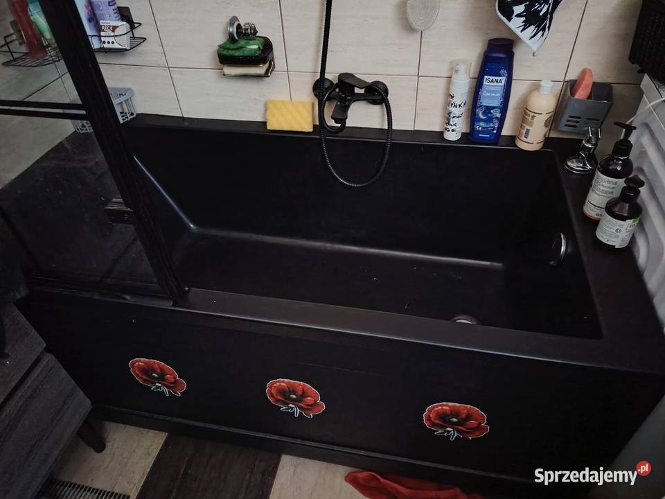 Wanna Sensea czarna 150x70 z obudową Gdańsk