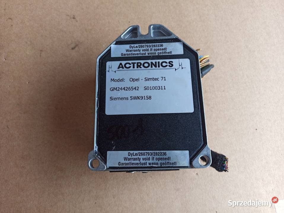 Komputer silnika Opel 24426542 Siemens 5WK9158 Bolesławiec sprzedam
