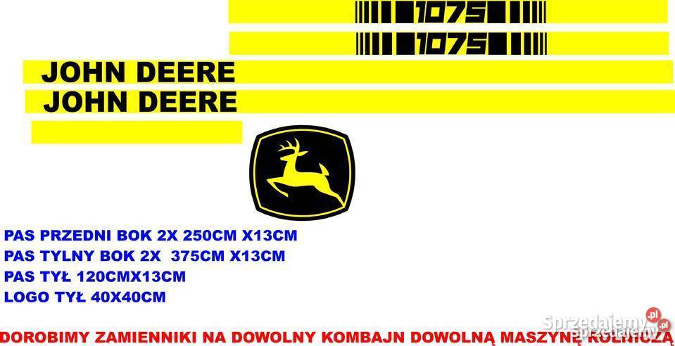 naklejki kombajn john deere 1075 kujawsko-pomorskie Jeżewo