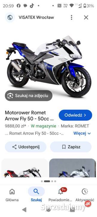 Motorower Romet Arrow fly 50 Dąbrowa Chełmińska