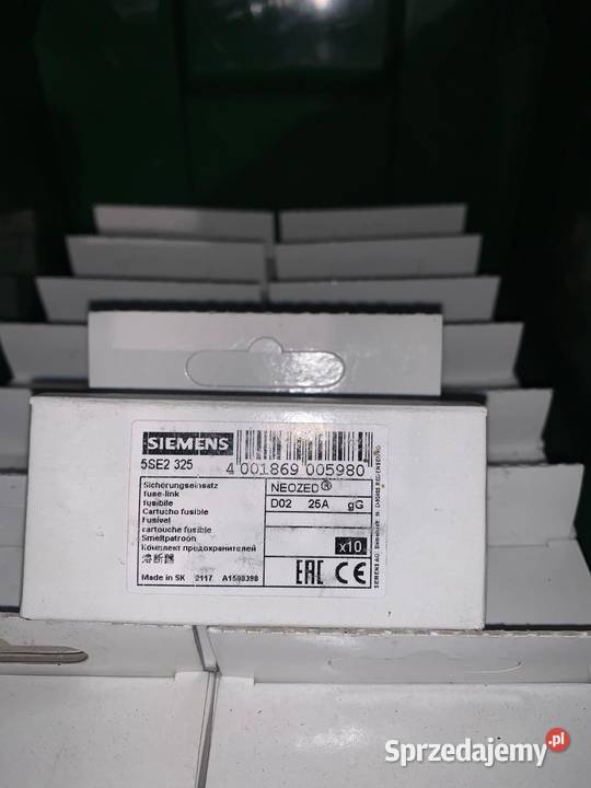 5SE2325 Bezpiecznik NEOZED 25A 400V 250V D02 x20 Warszawa