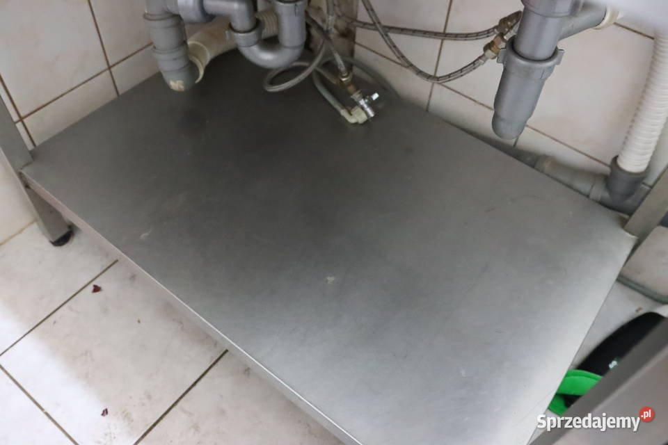 Zlew gastronomiczny podwójny baterie