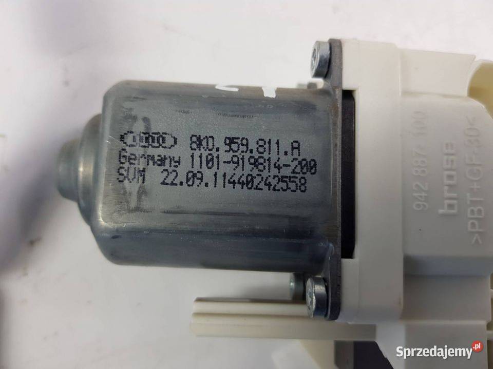 SILNICZEK SZYBY LT 8K0959811A SKODA SUPERB II Lipno