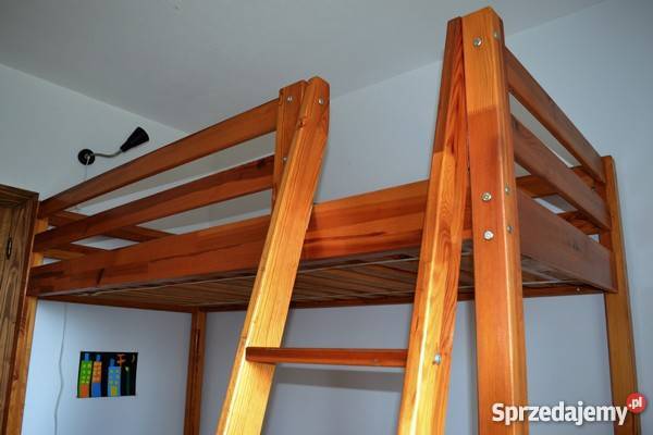 antresola łóżko piętrowe drewniane IKEA Łóżka, wersalki i sofy Kraków