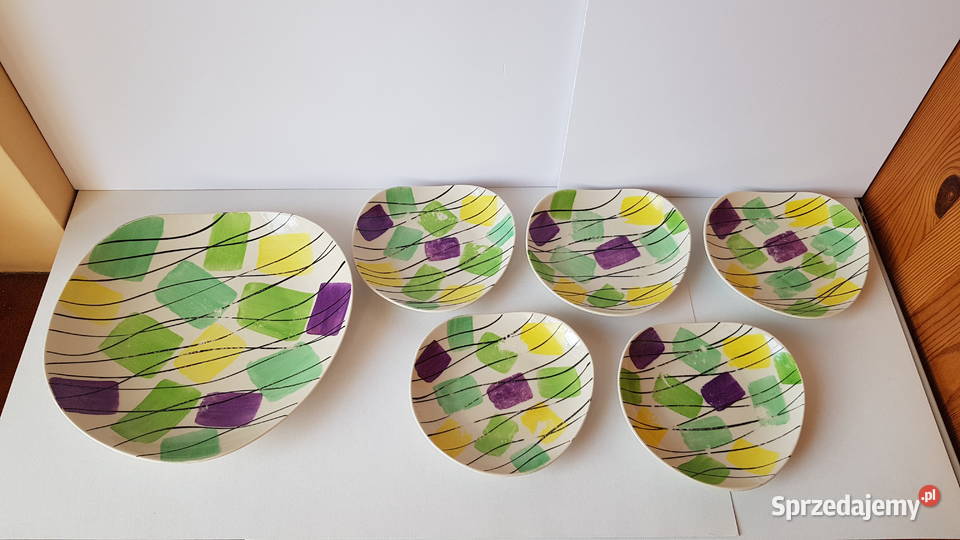 Zestaw patera 5 talerzyków Pruszków Pikasiak Sosnowiec