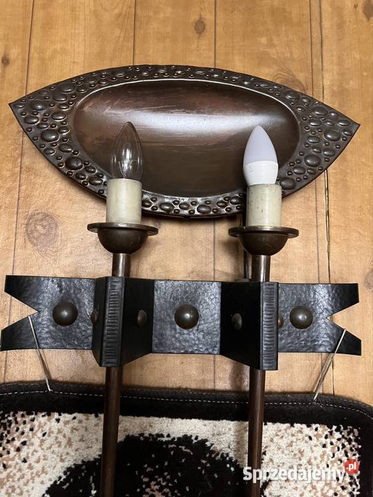 Kinkiet vintage metaloplastyka Bytom