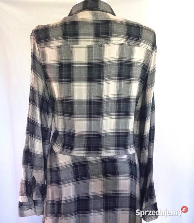 sukienka długa KRATA długi rękaw r 38 Slim BOHO Spódnice i sukienki podlaskie Białystok
