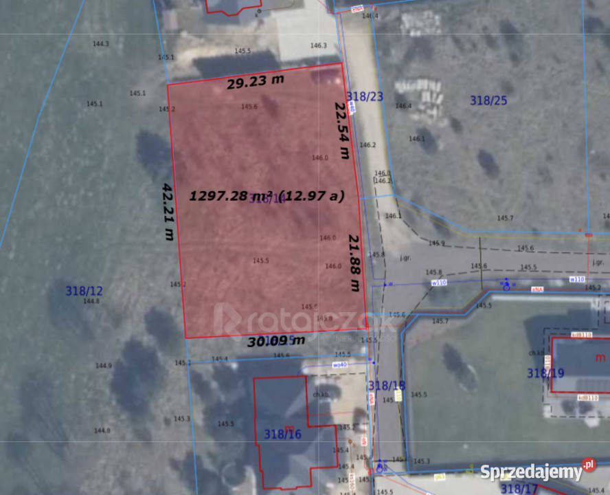 Sprzedaż działki Chwaszczyno Adama Mickiewicza budowlana Sprzedaż