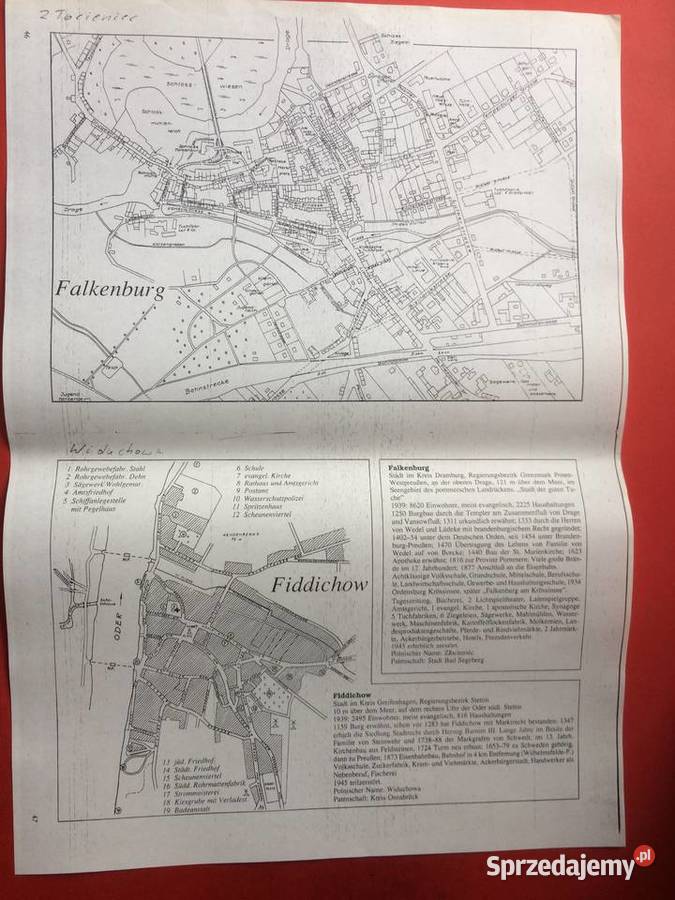 450 Niemiecki Plan Złocieńca I Widuchowej Szczecin