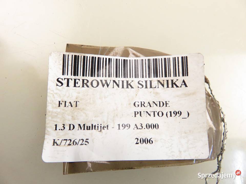 STEROWNIK FIAT GRANDE PUNTO 199 13 D 51796242 osobowe małopolskie sprzedam